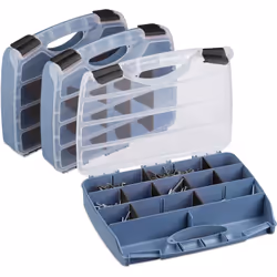 Mettez fin au désordre dans votre maison, garage ou jardin avec ce lot pratique de 3 boîtes de rangement pour vis ! Les caiss ...