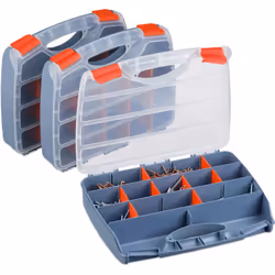Mettez fin au désordre dans votre maison, garage ou jardin avec ce lot pratique de 3 boîtes à vis ! Les caisses de triage vou ...