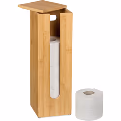 Grâce à ce porte-papier toilette pratique, vous avez toujours le prochain rouleau à portée de main. Le range-papier toilette  ...