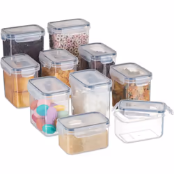 Avec ces jolis bocaux en plastique, dites adieu au désordre dans votre cuisine ! Fabriquée en plastique robuste et dotée d’un ...