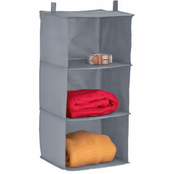 Vous cherchez à mettre un peu d’ordre dans votre armoire ? Accrochez cette étagère suspendue ! Les 3 compartiments sont prati ...