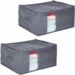 Utilisez l’espace libre sous votre lit tout en protégeant vos textiles et linge de maison de la poussière. Le sac de rangemen ...