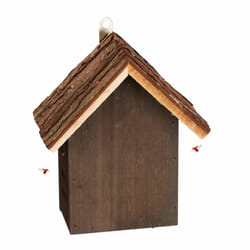 Hôtel à insectes, à suspendre, en bois, h x l x p : 23 x 19 x 12,5 cm, pour coccinelles, marron - Relaxdays