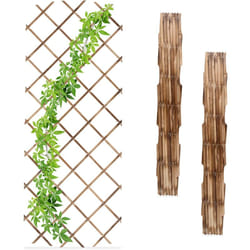 Relaxdays - Tuteur à tomates en lot de 3, extensible, pour plantes grimpantes, 180 x 90 cm, pour jardin, balcon, nature