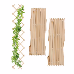 Relaxdays Tuteur à tomates en lot de 3 extensible pour plantes grimpantes 180 cm pour jardin balcon nature