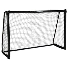 Relaxdays - Cage de foot, pour enfants et adultes, acier et plastique, HxLxP : 120 x 180 x 60 cm, pour le jardin, noire