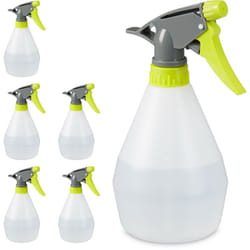 Relaxdays - Vaporisateur 500ml, lot de 6, Plantes, Spray, Jardinage, Brumisateur, Gradué, Arrosage, blanc