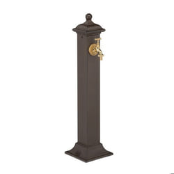 Relaxdays Fontaine extérieure de jardin design antique aussi pour la terrasse HLP 71x17x21 cm marron foncé