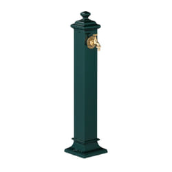 Relaxdays - Fontaine extérieure de jardin, design antique, pour le jardin ou la terrasse, hlp 71x17x21 cm, vert foncé