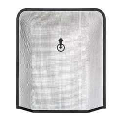 Relaxdays - Pare-feu de cheminée, protège contre les étincelles, grille pare-étincelles poêle, HxL: 61x54 cm, métal, noir