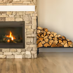 Relaxdays - Porte-bûches, HxLxP : 90x110x29 cm, rangement intérieur & extérieur, bûches à partir de 25 cm, métal, noir
