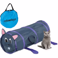 Vous êtes à la recherche d'un jeu interactif pour divertir votre boule de poils ? Alors ce tunnel pour chat est fait pour vou ...