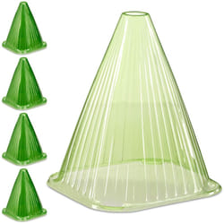 Relaxdays - Reaxdays Cloche à salade, lot de 40, en pvc, protection contre le gel et les escargots, hlp : 22 x 19 x 19 cm, verte