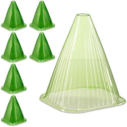 Relaxdays - Reaxdays Cloche à salade, lot de 60, en pvc, protection contre le gel et les escargots, hlp : 22 x 19 x 19 cm, verte