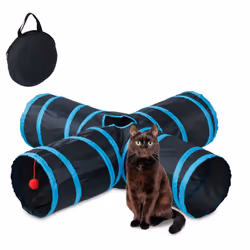 Vous êtes à la recherche d'un jeu interactif pour divertir votre boule de poils ? Alors ce tunnel pour chat est fait pour vou ...
