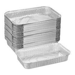Relaxdays 4052025493707 plateau repas jetable Argent Aluminium