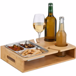 Vous avez envie de profiter d’une soirée film tout en dégustant quelques snacks sur votre canapé ? Alors ce plateau en bambou ...