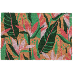 Relaxdays - Paillasson en fibres de coco, antidérapant, résistant aux intempéries, 40x60 cm, intérieur/extérieur, coloré