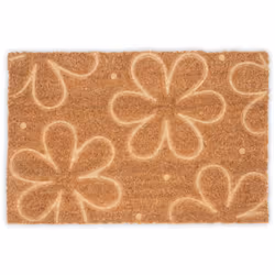 Ce superbe paillasson composé de motifs fleurs s’intégrera parfaitement à votre entrée ! Fabriqué en fibres de coco naturelle ...