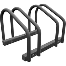 Relaxdays Râtelier pour 2 vélos, roues de largeur 60 mm max., porte-vélos en métal, anthracite
