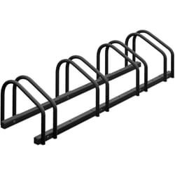 Relaxdays Râtelier pour 4 vélos, roues de largeur 60 mm max., porte-vélos en métal, anthracite