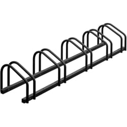 Relaxdays - Râtelier pour 5 vélos, roues de largeur 60 mm max., porte-vélos en métal, anthracite