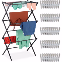 Faire sécher le linge prend souvent plus d'espace que prévu. Avec ce séchoir à linge compact, vous trouvez enfin une solution ...