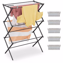 Faire sécher le linge prend souvent plus d'espace que prévu. Avec ce séchoir à linge compact, vous trouvez enfin une solution ...