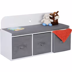 Vous souhaitez apporter plus d'ordre dans la chambre de votre bout de chou ? Alors optez pour ce banc pratique ! Son design n ...