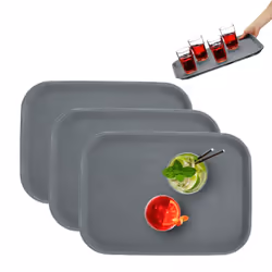 Vous souhaitez pouvoir transporter vos mets et boissons de manière sûre ? Alors ce lot de 3 plateaux de service est fait pour ...