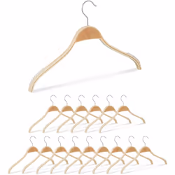 Vous souhaitez apporter de l'uniformité à votre dressing ? Alors ce lot de 16 cintres est idéal ! Ils sont idéaux pour suspen ...