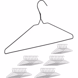 Vous rêvez d'une optique élégante et ordonnée dans votre armoire ? Alors de lot de 48 cintres en métal est fait pour vous. Le ...