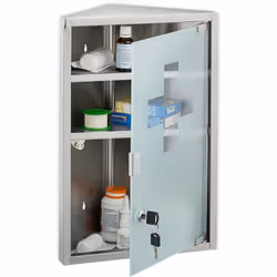 Envie de mettre un peu d'ordre dans vos médicaments ? Alors cette armoire est faite pour vous ! Elle dispose de 3 compartimen ...
