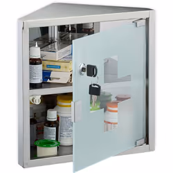 Envie de mettre un peu d'ordre dans vos médicaments ? Alors cette armoire est faite pour vous ! Elle dispose de 2 compartimen ...