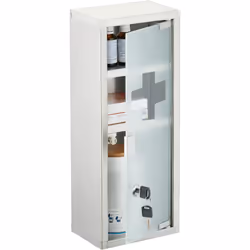 Envie de mettre un peu d'ordre dans vos médicaments ? Alors cette armoire est faite pour vous ! Elle dispose de 3 compartimen ...