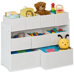 Relaxdays - Rangement pour la chambre de votre enfant, unisexe, 9 cases pratiques, h x l x p : 60 x 92 x 30 cm, blanc