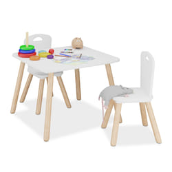 Relaxdays 10050149 Naturel, Blanc Panneaux MDF, Bois
