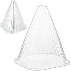 Cloches à salade, lot de 10, protection contre gel et nuisibles, 22 x 19 x 19 cm, en plastique, transparentes - Relaxdays