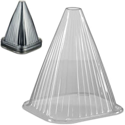 Relaxdays Cloches à salade, lot de 10, protection contre le gel et les escargots, 22 x 19 x 19 cm, en plastique, grises