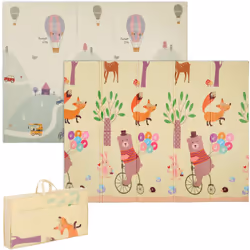Offrez à votre bout de chou un superbe espace de jeu avec ce tapis pour bébés et petits enfants ! Les motifs mignons des deux ...