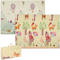 Relaxdays - Tapis de jeu pliable, sans polluants, réversible, 200 x 150 cm, mousse xpe, protection sol, multicolore