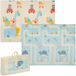 Offrez à votre bout de chou un superbe espace de jeu avec ce tapis pour bébés et petits enfants ! Les motifs mignons des deux ...