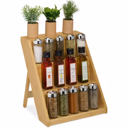 Avec le trieur d'épices pratique, vous assurez plus d'ordre et de clarté dans la cuisine. Sur les 3 étagères de l'organiseur  ...