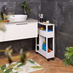 Relaxdays 4052025502836 armoire de rangement de salle de bain Blanc