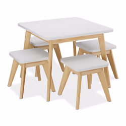 Relaxdays 10050285, Naturel, Blanc, Panneaux MDF, Garçon/Fille, 600 mm, 600 mm, 490 mm