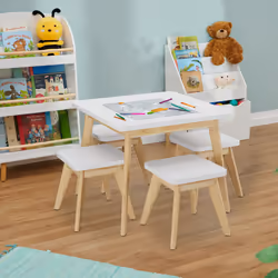 Relaxdays 10050285 Naturel, Blanc Panneaux MDF