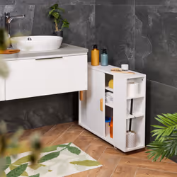 Relaxdays 4052025502904 armoire de rangement de salle de bain Blanc
