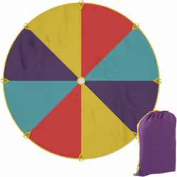 Réunissez vos camarades en extérieur et rassemblez-vous autour de ce parachute multicolore ! Il sera idéal pour les activités ...