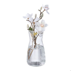Relaxdays Vase décoratif en verre clair pour vos fleurs dimensions H x D : env. 20 x 105 cm transparent