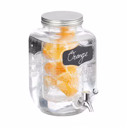 Relaxdays 4052025504403, 4 L, Transparent, Verre, Fer, Polypropylène (PP), 150 mm, 210 mm, 250 mm